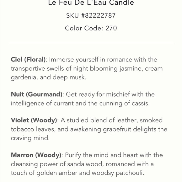 Le feu de l’eau citrine candle - Picture 5 of 8